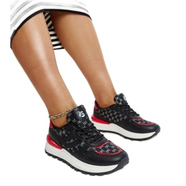 Černé sportovní tenisky M8857 ČERNÉ černý