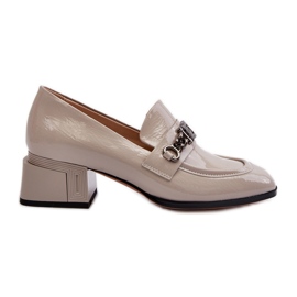 Patent Pumps On A Block Grey S.Barski MR38-960 šedá