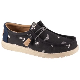 Hey Dude Wally Stars N Skulls Print boty M 41284-001 černý