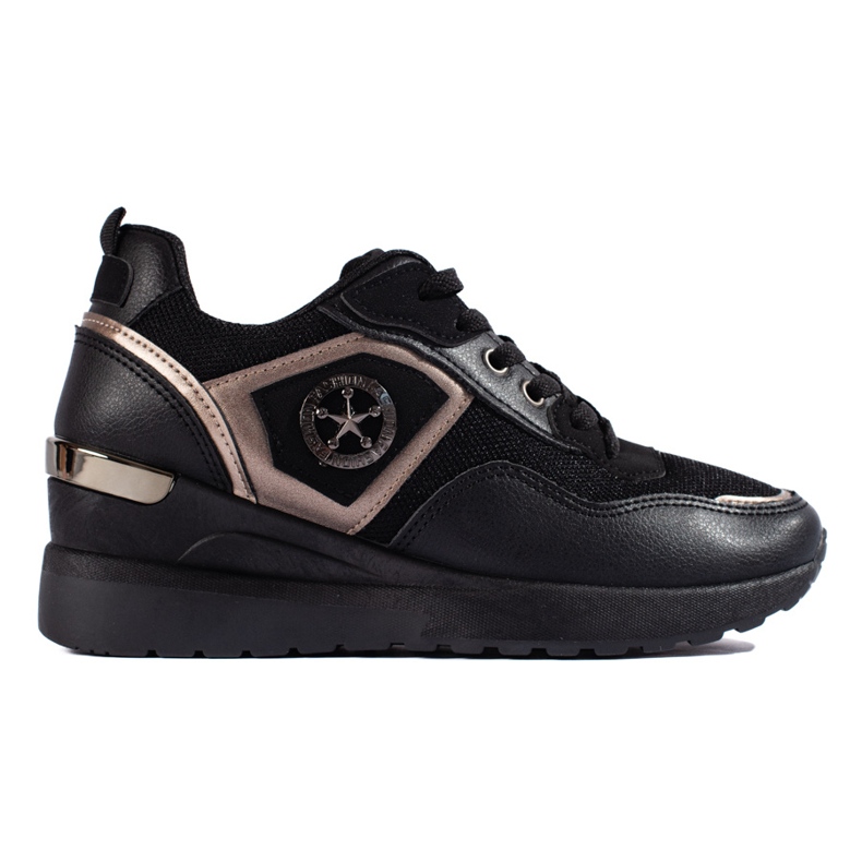 Dámské sportovní boty černé barvy černá Dámské sportovní boty černé barvy černá