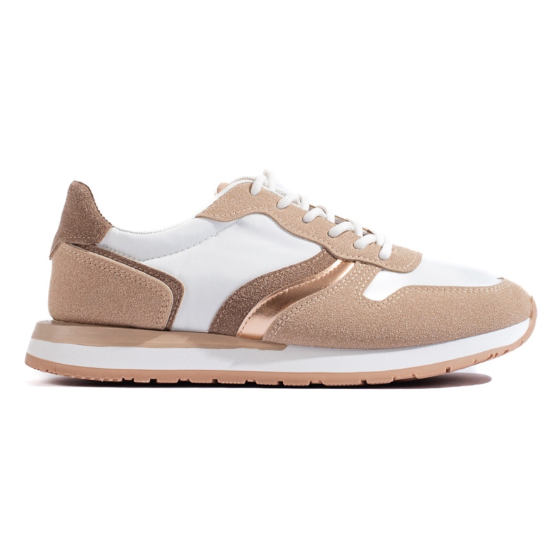 Béžové dámské sportovní boty béžový