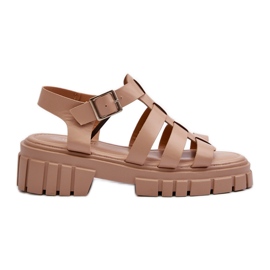 Dámské římské sandály béžová Rosarose béžový