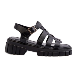 Dámské římské sandály Black Rosarose černý
