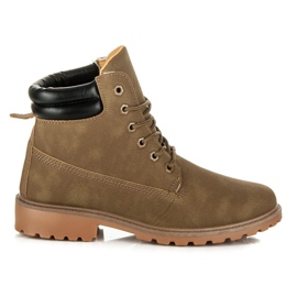 Seastar Dámské boty Trappers hnědý zelený