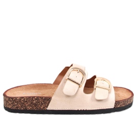 Korkové pantofle Scholki Byrd Beige béžový