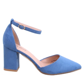 Kotníkové lodičky Pozzi Denim Blue modrý