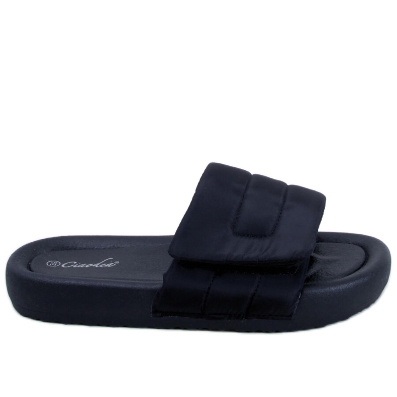 Cueto Black nylonové pantofle černá