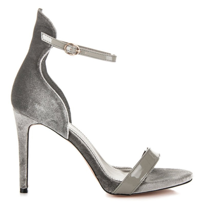 Vices Sandály s přezkami šedá