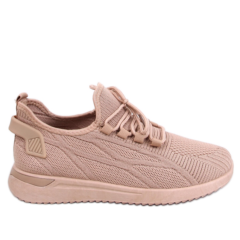 Ponožkové sportovní boty Guelfi Khaki béžový Ponožkové sportovní boty Guelfi Khaki béžový