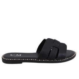 Elegantní dámské pantofle Dalmasi Black černý