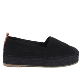 Poulain Black espadrilky se silnou podrážkou černý