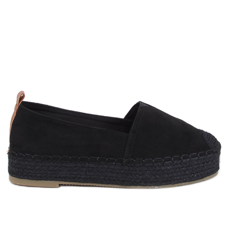 Poulain Black espadrilky se silnou podrážkou černá