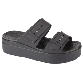 Žabky Crocs Brooklyn Low Wedge Sandal 207431-001 černá