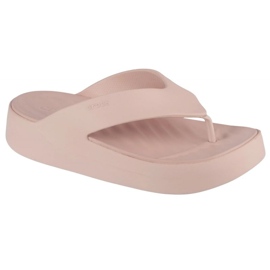 Žabky Crocs Getaway Platform Flip 209410-6UR béžový