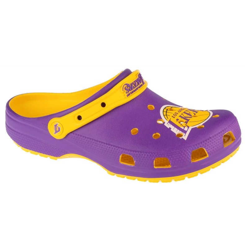 Žabky Crocs Classic Nba La Lakers Clog 208650-75Y fialový Žabky Crocs Classic Nba La Lakers Clog 208650-75Y fialový
