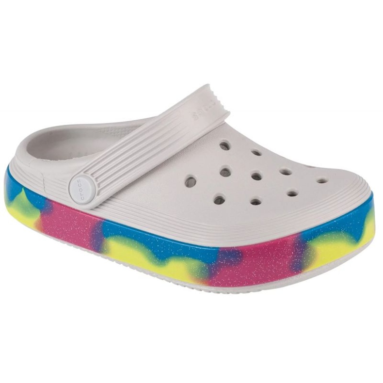 Žabky Crocs Off Court Glitter Band Kids Clog 209714-1FS bílý