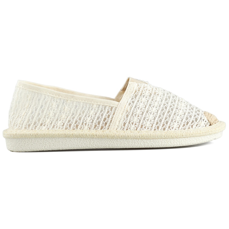 Béžové síťované espadrilky, vzdušné dámské espadrilky béžový Béžové síťované espadrilky, vzdušné dámské espadrilky béžový