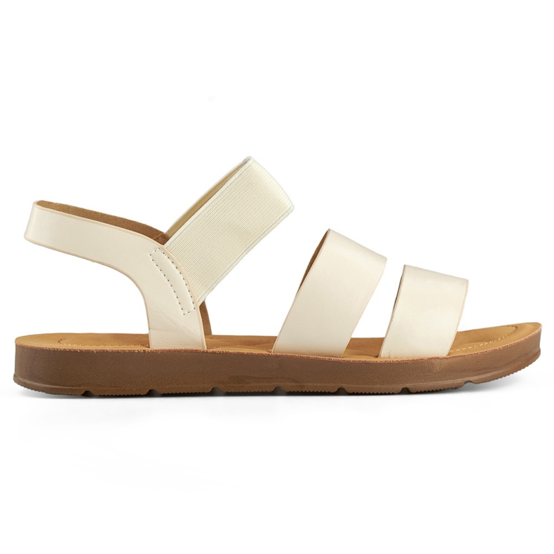 Dámské béžové nazouváky s gumičkou béžový Dámské béžové nazouváky s gumičkou béžový