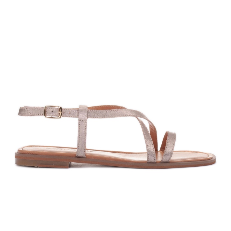 Marco Shoes Páskové sandály zlatý