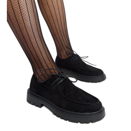 Černé semišové klasické boty Keiko černá