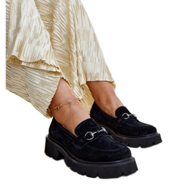 Černé kožené mokasíny Vinceza černý