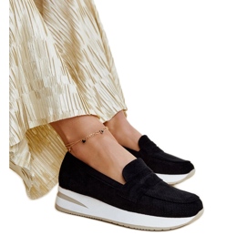 Černé perforované boty Muna černý