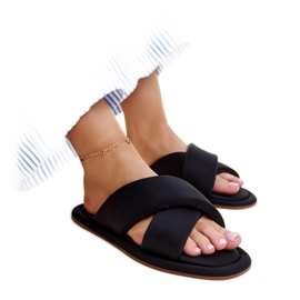 Randovy černé pantofle černý