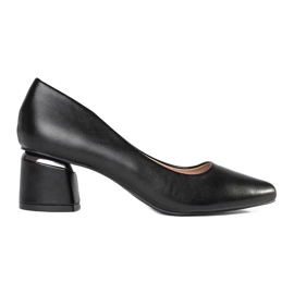 Černé vysoké podpatky černý