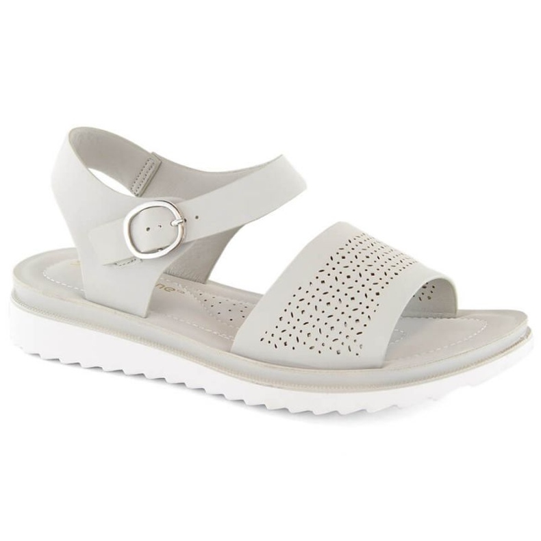 Prolamované sandály Sergio Leone W SK082H, šedé