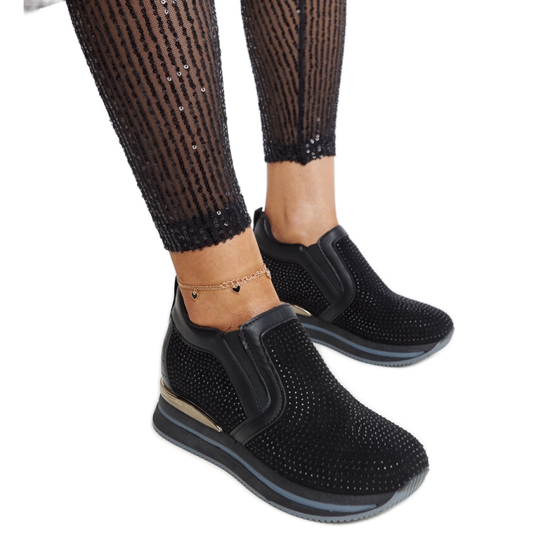 Černé tenisky Cadelaria na klínku černá