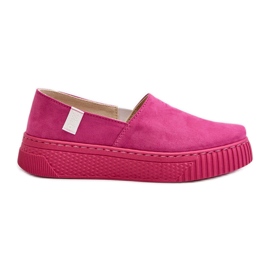 Big Star Dámské tenisky na platformě NN276009 Memory Foam System Fuchsia růžový