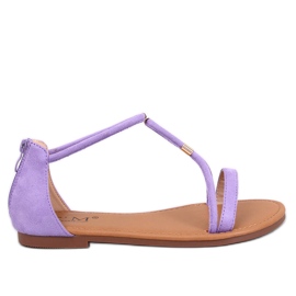 Dámské semišové sandály Leehom Purple fialový