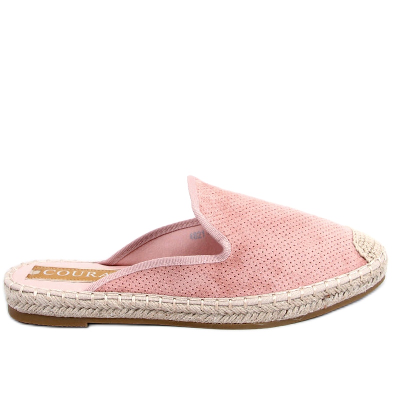 Dámské pantofle espadrilky Carmen Pink růžový
