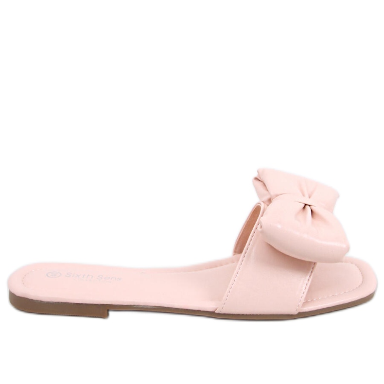 Pantofle Mili Pink s mašlí růžový