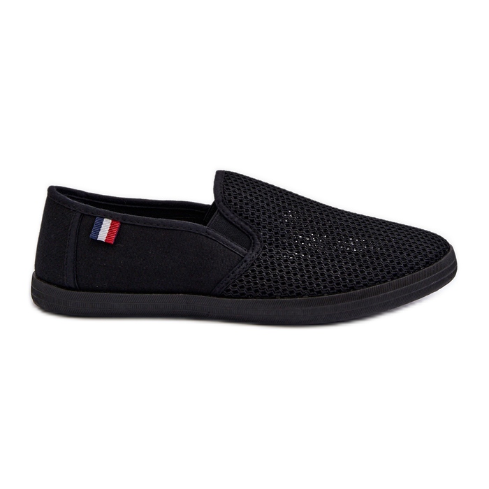 Pánské prolamované tenisky Sneakers Black Koboru černá