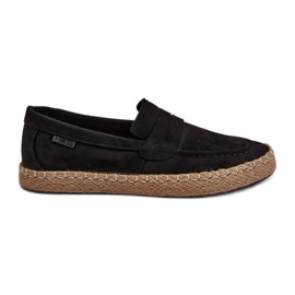 Pánské Eco Suede Espadrilky Big Star NN174046 Black černá Pánské Eco Suede Espadrilky Big Star NN174046 Black černá
