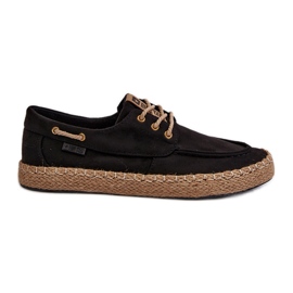 Pánské šněrovací espadrilky Big Star NN174051 černé černý
