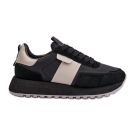 Dámské tenisky na platformě Big Star NN274502 Memory Foam System Black černý