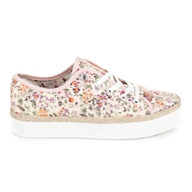 Kylie Krajkové espadrilky s květinami vícebarevný Kylie Krajkové espadrilky s květinami vícebarevný