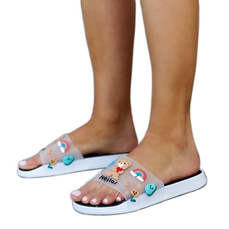 Černé pantofle s gumovým svrškem Diaspa černá Černé pantofle s gumovým svrškem Diaspa černá