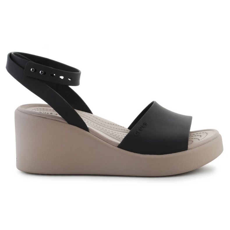 Crocs Brooklyn Ankle Strap Sandály na klínu 209406-07H černá