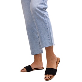 Černě vyšívané sklíčka Marika černý