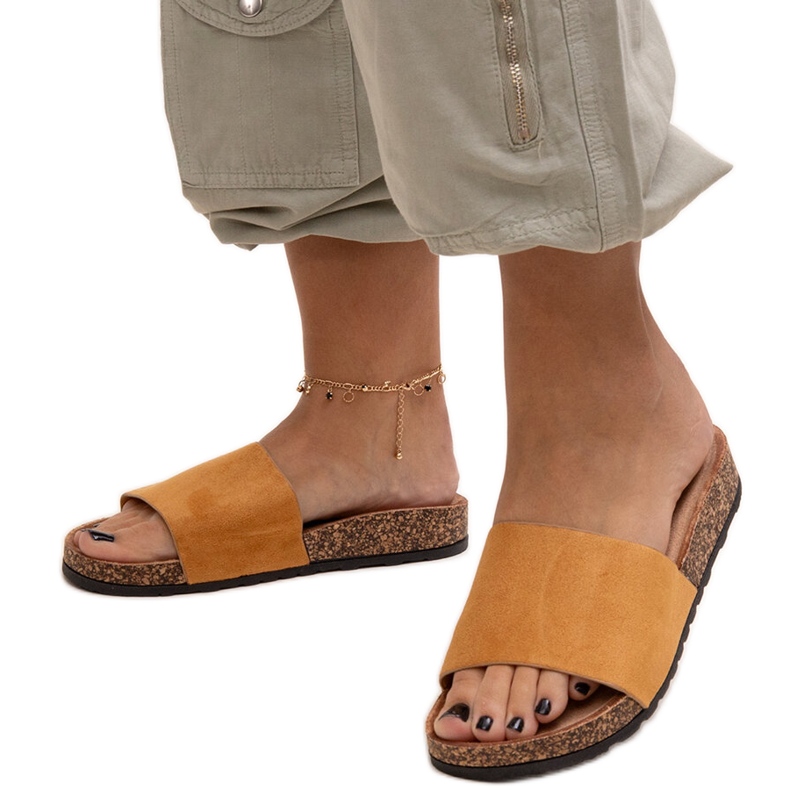 Klasické žabky s korkovou podrážkou Matilte hnědý