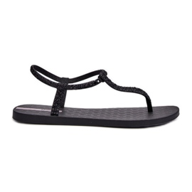 Dámské žabkové sandály se třpytkami 26914 Ipanema Class Brilha Fem Black černý