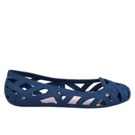 Prolamované balerínky Meliski Chassa Navy modrý