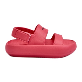 Lehké pěnové sandály na suchý zip ProWater PRO-24-05-02K Růžové růžový