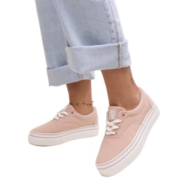 Růžové tenisky Big Star LL274229 růžový