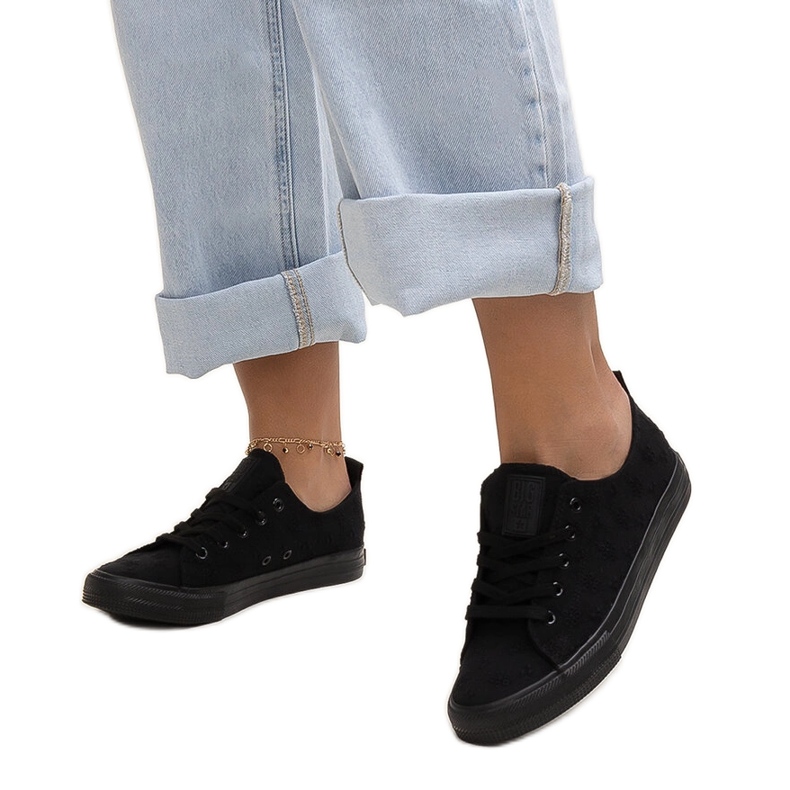 Černé látkové tenisky Big Star LL274226 černá