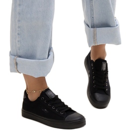 Černé látkové tenisky Big Star LL274092 černá