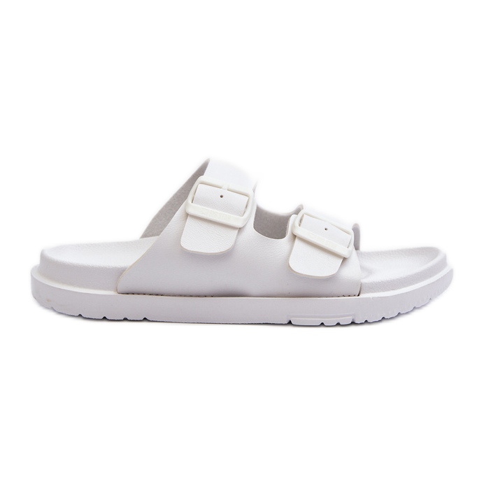 Dámské lehké pěnové žabky s přezkami Big Star NN274A751 bílá bílý